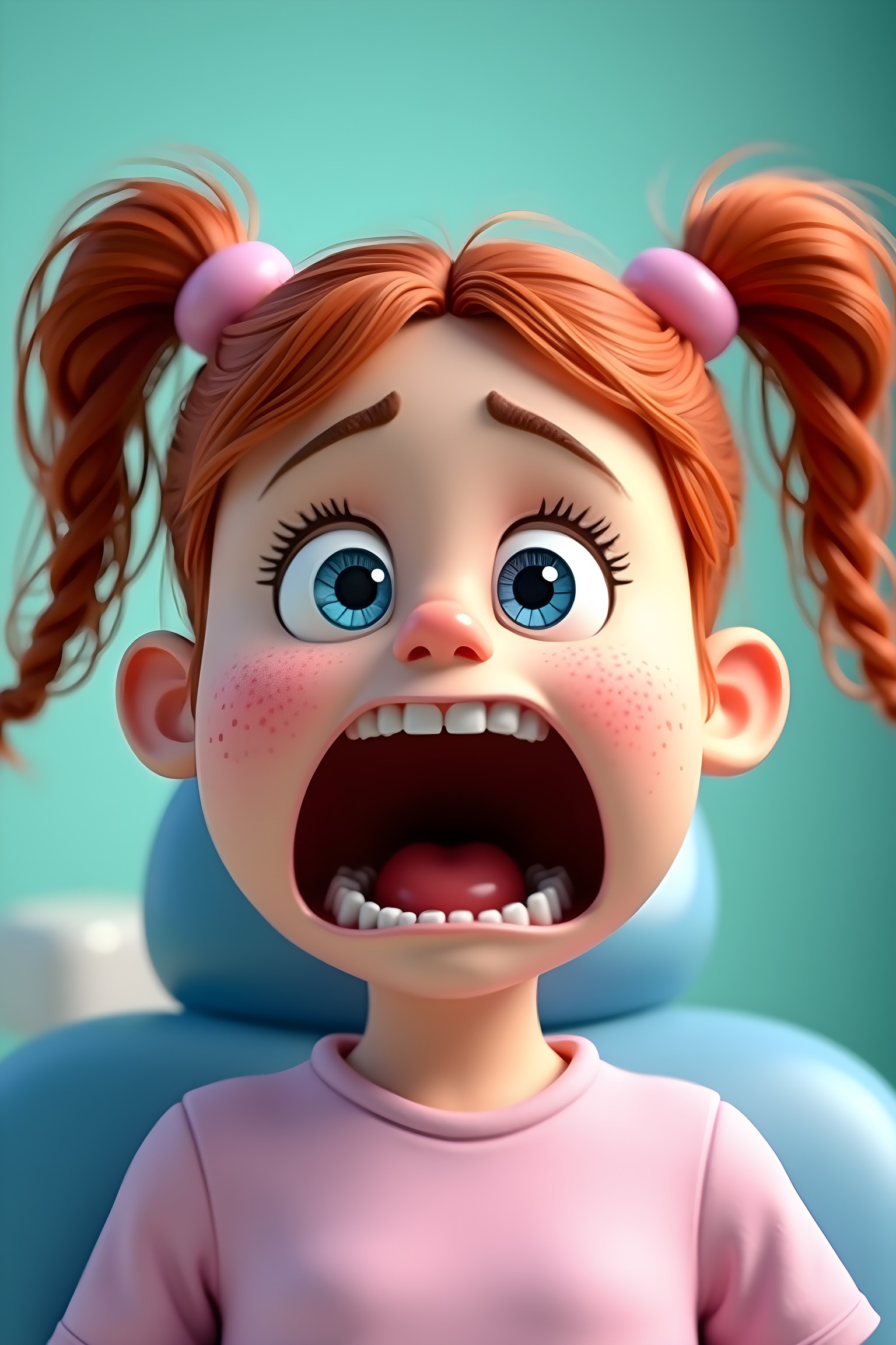 Lily, ein Familienpatient im Zahnarztspiel